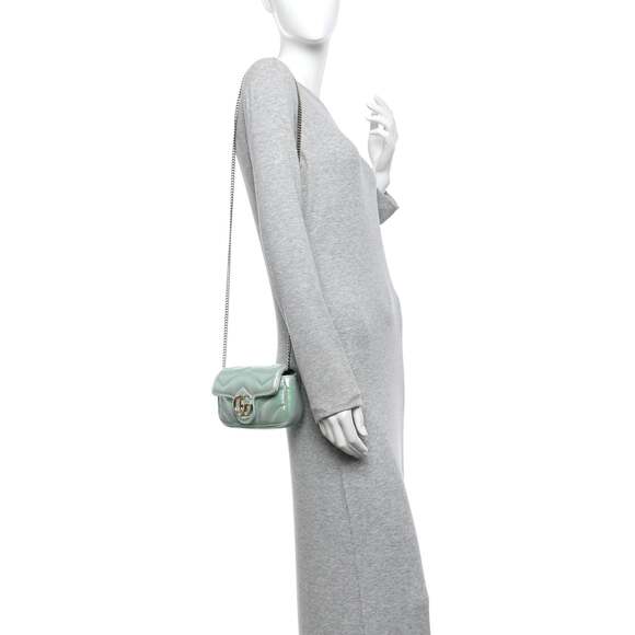 Gucci Iridescent Nappa Chevron #231269G13B - Picture 2 of 10